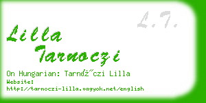 lilla tarnoczi business card